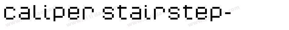 Caliper Stairstep字体转换